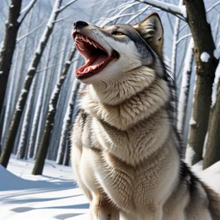 wolf howling
