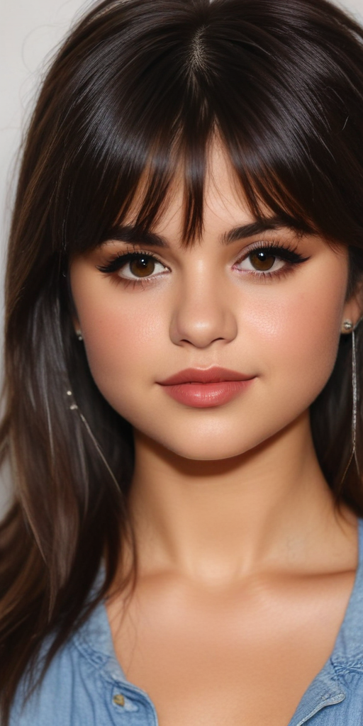 selena gomez bangs 2023