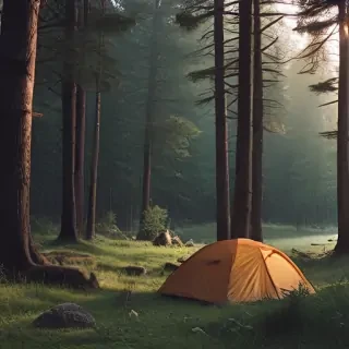 camping background pic