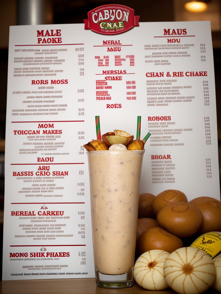cajun boil and shake menu