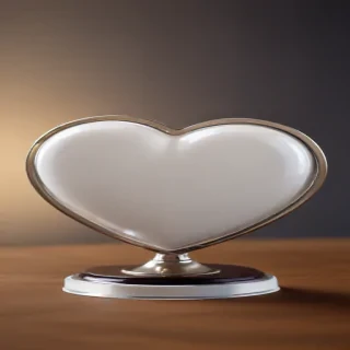 white heart