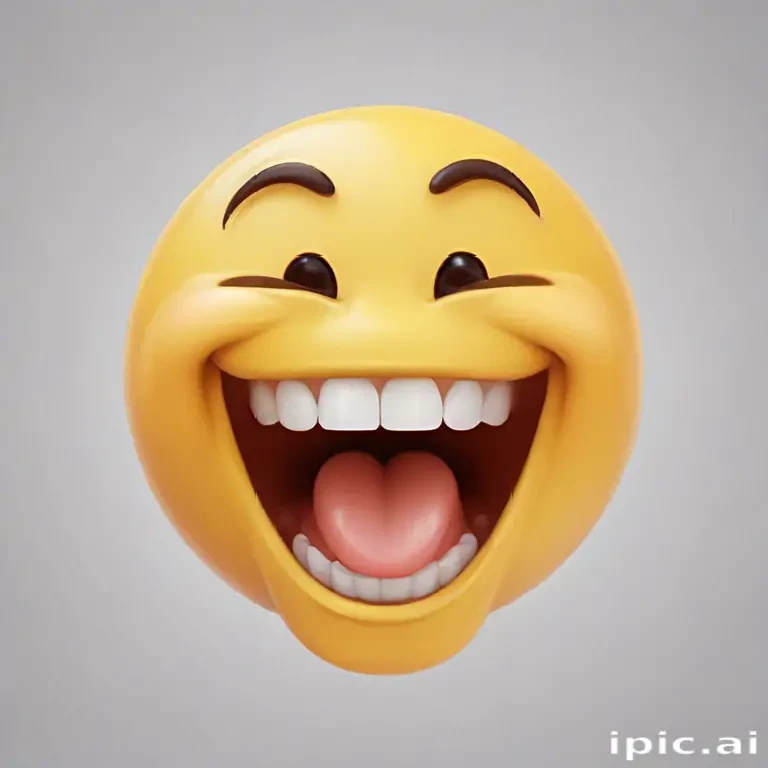 transparent laughing emoji
