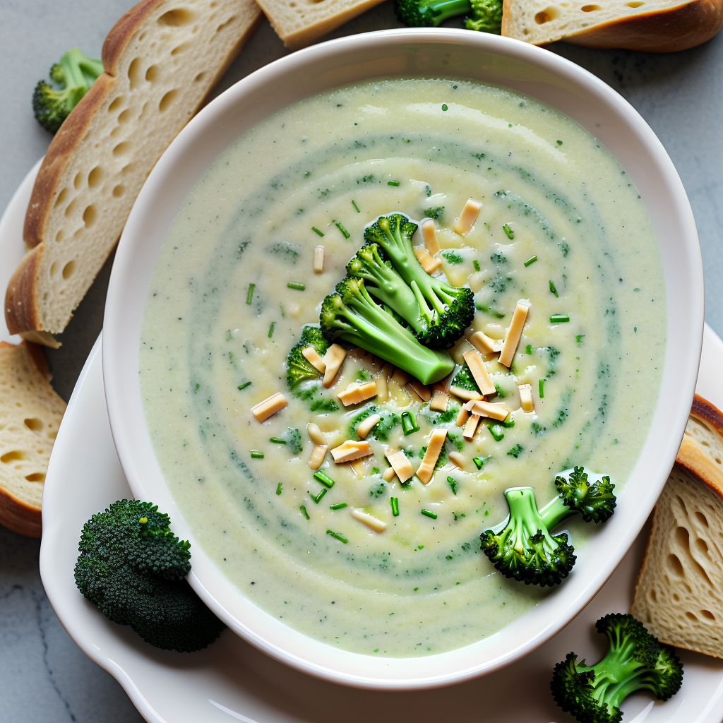 what to eat with broccoli cheese soup