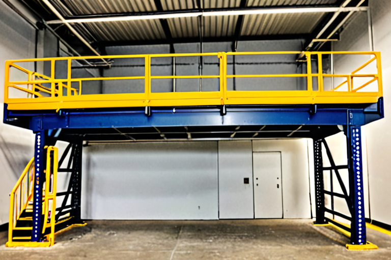 mezzanine racks supported platform