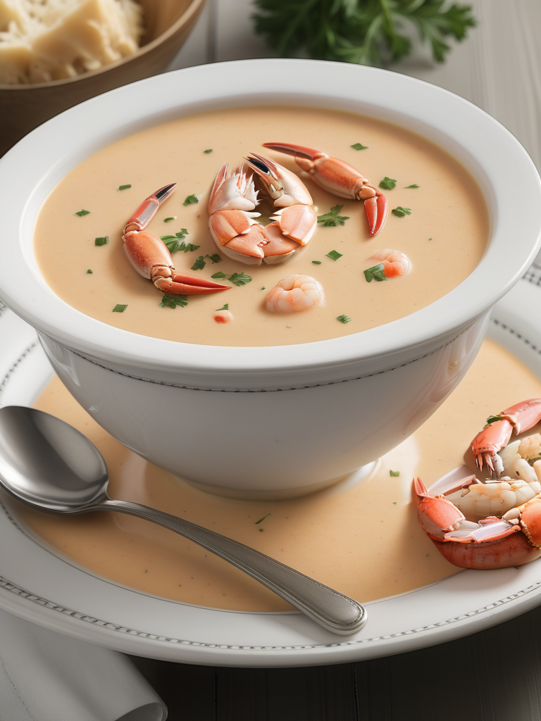 crab and shrimp bisque soup