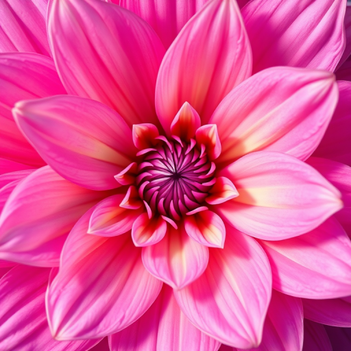 Create a high-resolution illustration of a vibrant abstract flower using soft pastel colors, with a focus on intricate details and layering, captured with a DSLR camera at f/2.8, 50mm lens, ISO 100, in natural soft lighting, top-down view for an artistic effect.