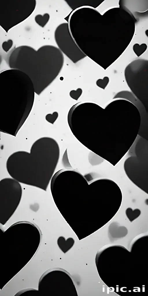 black hearts background