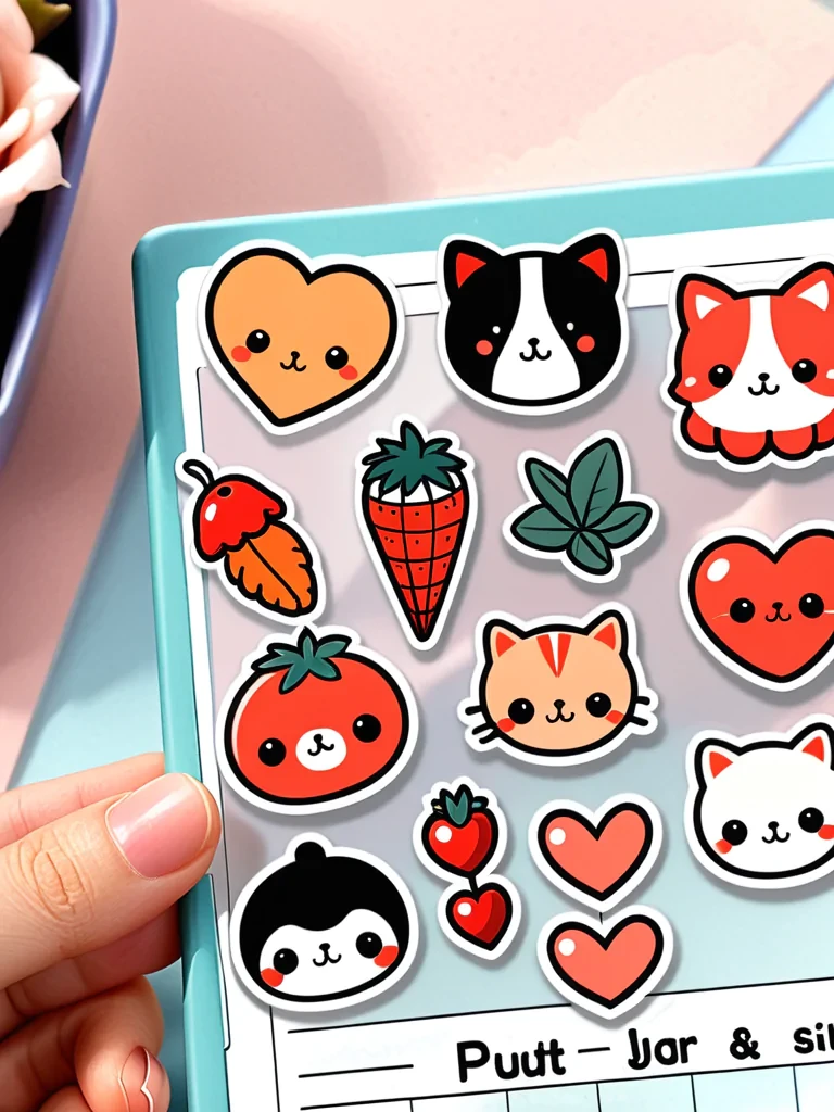 transparent cute stickers
