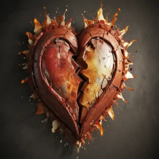 broken heart background