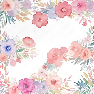 watercolor floral background