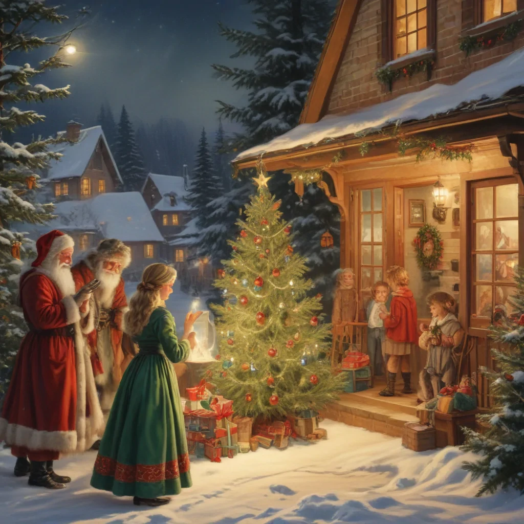 vintage christmas images to print