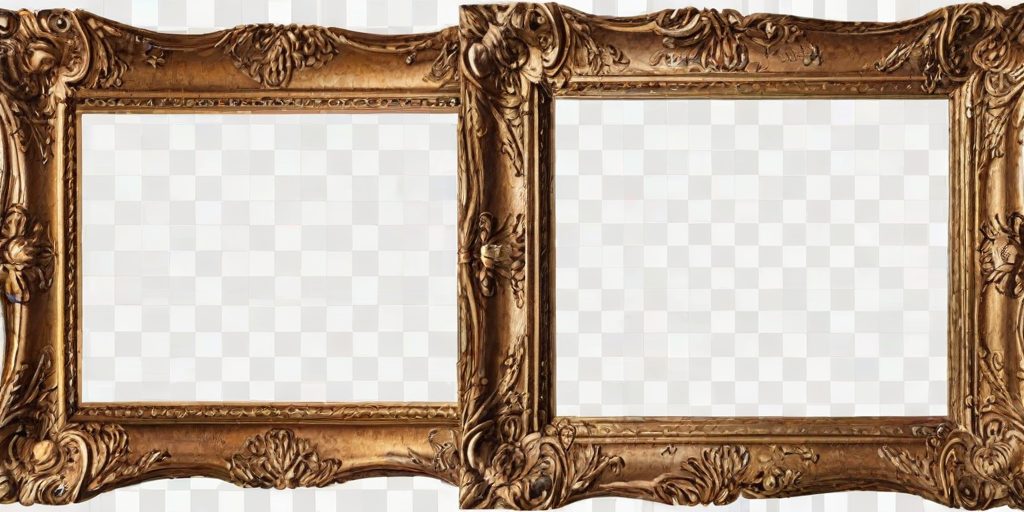 wooden picture frame png