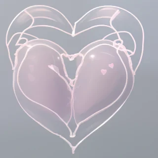 transparent heart outline