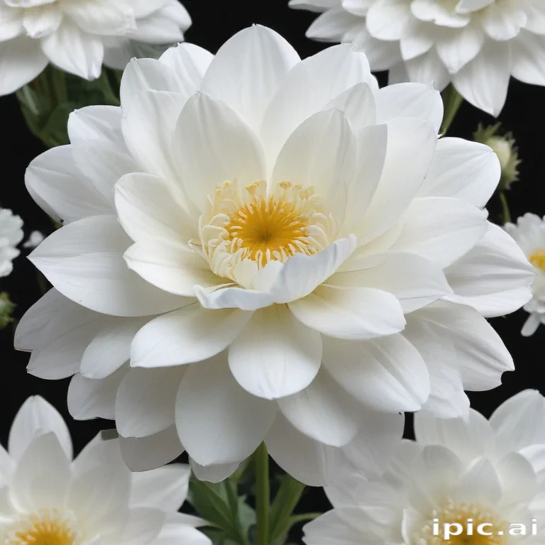 white flower transparent