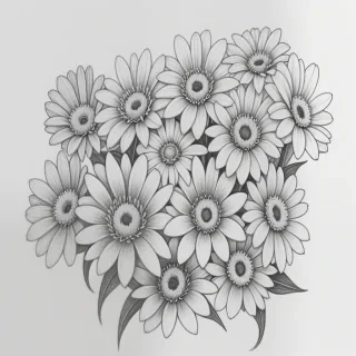 flower drawings pencil