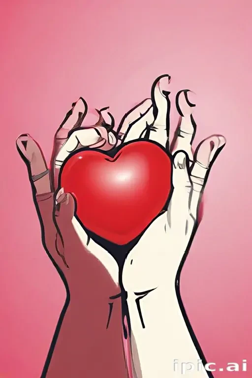 heart hands clipart