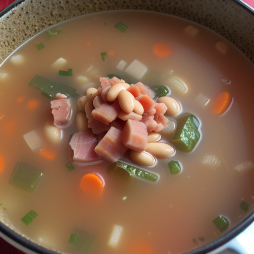 canning bean and ham soup