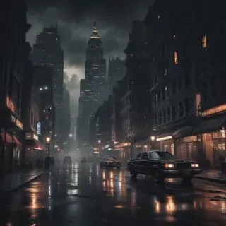 dark city background
