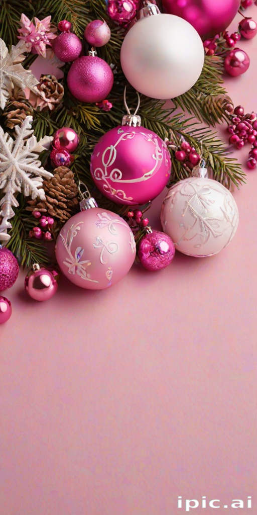 christmas background pink