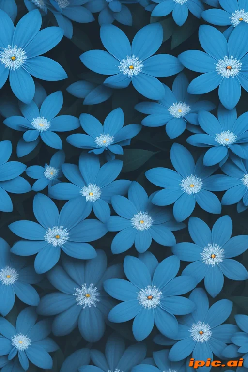 background blue flower wallpaper