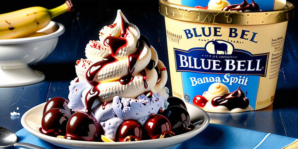 blue bell ice cream banana split