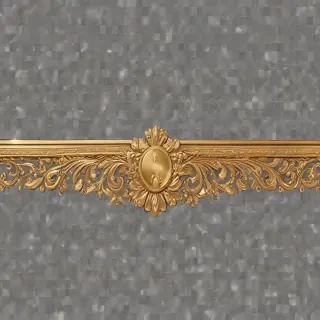 transparent background gold border