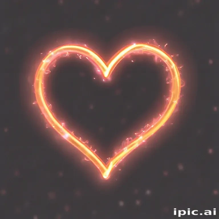 glow heart png