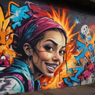 graffiti art background
