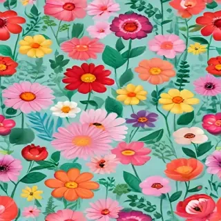 cartoon flowers transparent background