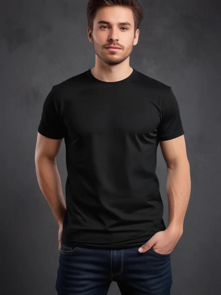 high resolution black t shirt template