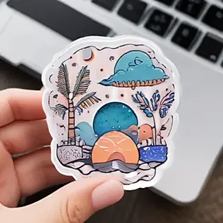 aesthetic transparent stickers