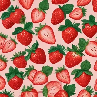 strawberry wallpaper aesthetic