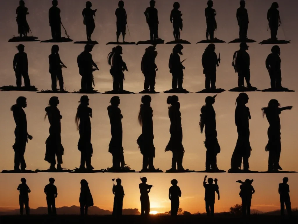 people silhouettes