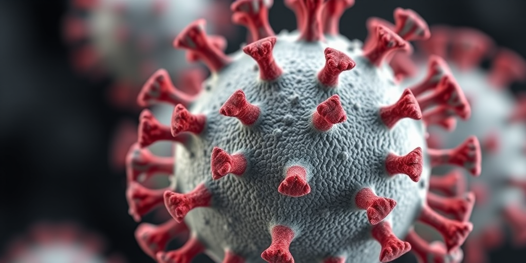 Create a hyper-realistic 3D rendering of the Omicron variant virus with visible spikes and a textured surface, shot from a close-up macro perspective using a DSLR camera at f/2.8, ISO 100, and a shutter speed of 1/100 sec, with soft diffused lighting to enhance details and depth.