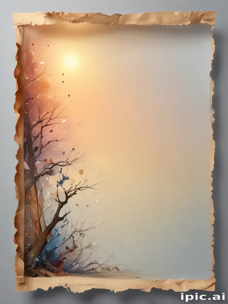transparent background ripped paper