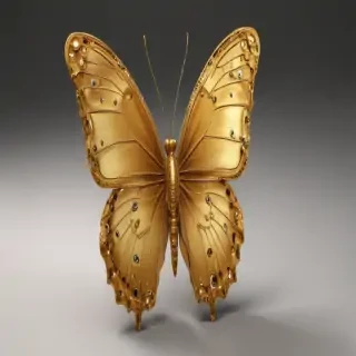 golden butterfly png