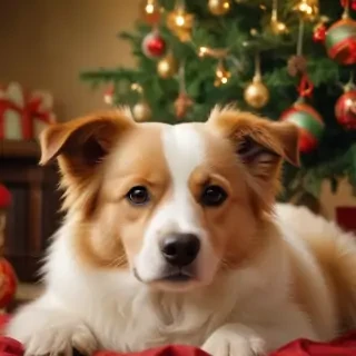 christmas dog backgrounds