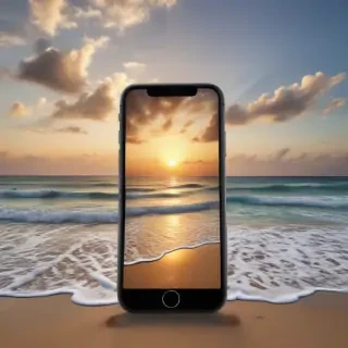 iphone beach