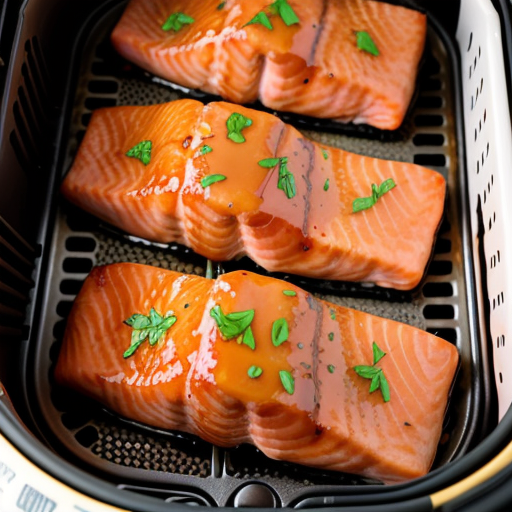 honey glazed salmon air fryer