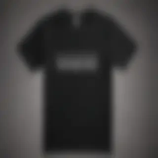 black tee mockup