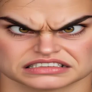 angry face
