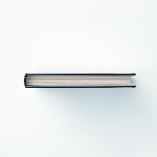 Create a detailed illustration of a sleek, modern book spine with a glossy finish, set against a soft gradient background, taken with a Canon EOS R5, 50mm lens, aperture f/1.8, ISO 100, 1/200 sec exposure, top-down view, high dynamic range for vibrant colors.