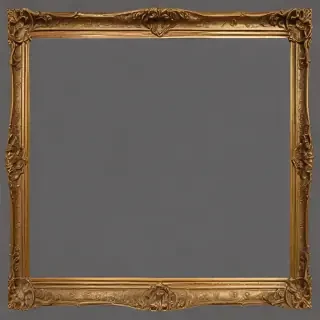 rectangle golden frame png