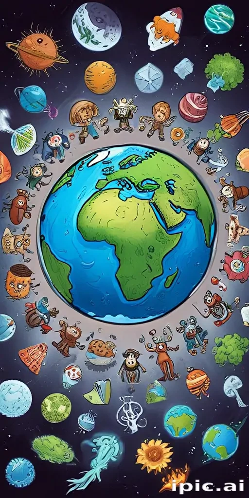 cartoon picture of planet earth