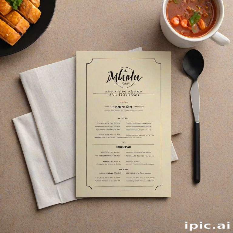 restaurant menu mockup free