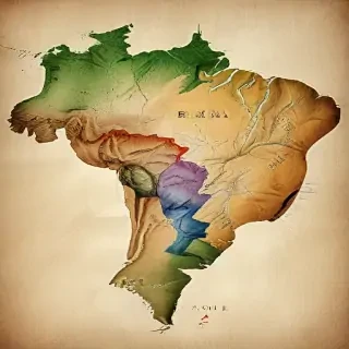 map of brazil