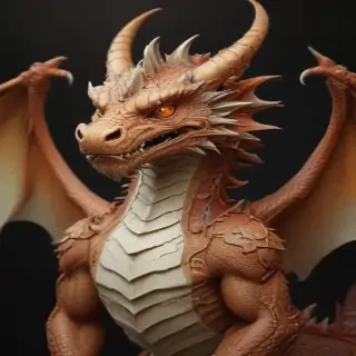 cartoon drawing of a dragon