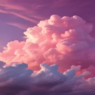 pink cloud background