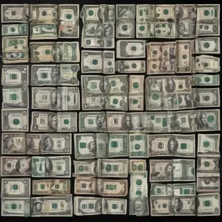 money with transparent background