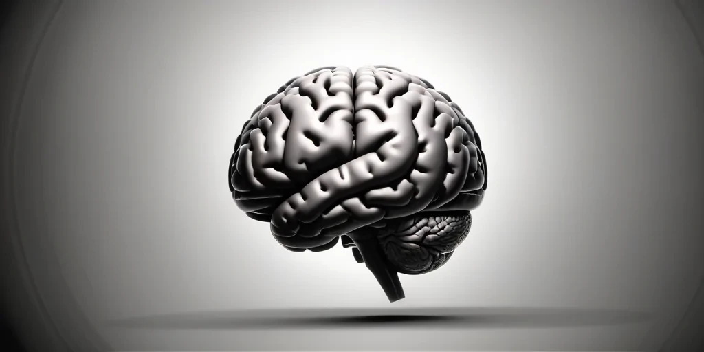 brain black and white